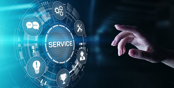 ITM companies NJ, hand shown hovering in front of circle of service option buttons